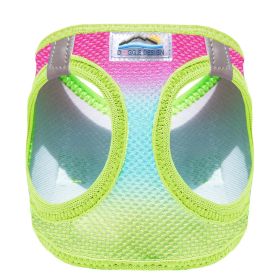 American River Choke Free Dog Harness Ombre Collection (Color: Rainbow, size: 2X/3X-Large)