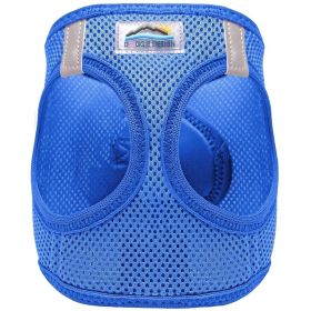 American River Solid Ultra Choke Free Dog Harness (Color: Cobalt Blue, size: large)