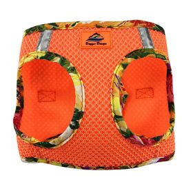 American River Choke Free Harness Hawaiian Trim (Color: Sunset Orange, size: medium)