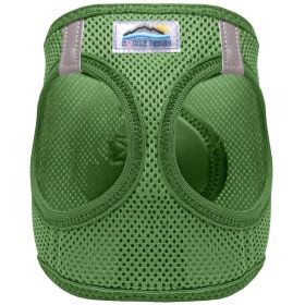 American River Solid Ultra Choke Free Dog Harness (Color: Dark Forest Green, size: medium)