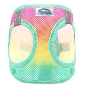 American River Choke Free Dog Harness Ombre Collection (Color: Beach Party, size: small)