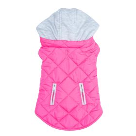 Weekender Dog Sweatshirt Hoodie (Color: pink, size: medium)